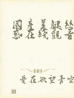 国产美腿丝袜诱惑在线观看