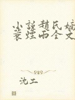 小说赵氏嫡女一蓑烟雨全文免费阅读