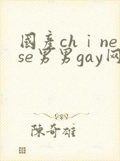 国产chⅰnese男男gay网站