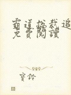 霸道总裁追妻路免费阅读