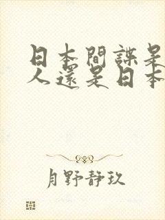 日本间谍是中国人还是日本人封面