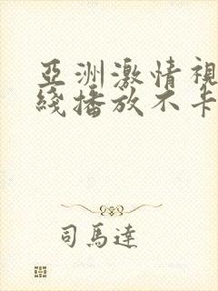 亚洲激情视频在线播放不卡