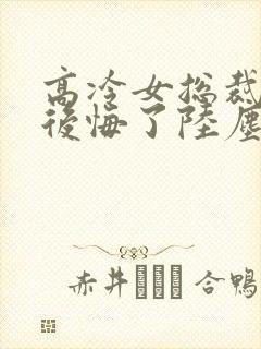 高冷女总裁离婚后悔了陆尘免费阅读