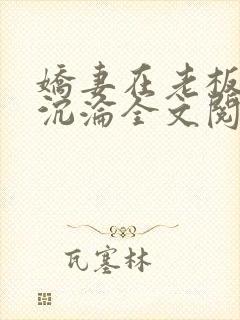 娇妻在老板胯下沉沦全文阅读