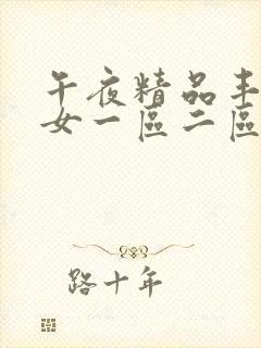 午夜精品丰满熟女一区二区三区