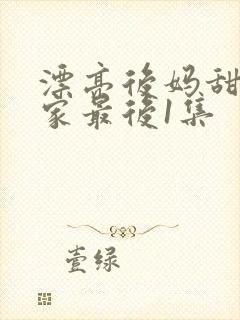 漂亮后妈甜翻全家最后1集封面