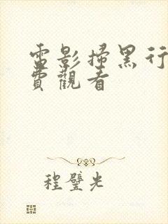 电影扫黑行动免费观看