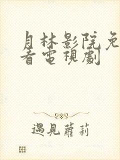 月林影院免费观看电视剧