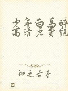 少年白马醉春风高清免费观看全集