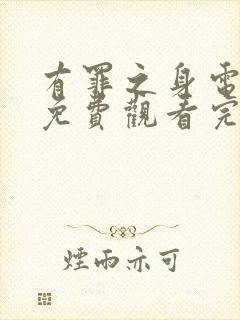 有罪之身电视剧免费观看完整版超清封面