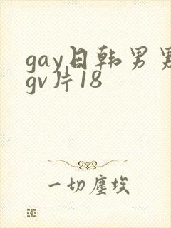 gay日韩男男gv片18