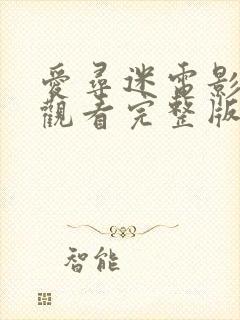 爱寻迷电影在线观看完整版