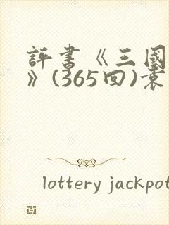 评书《三国演义》(365回)袁阔成封面