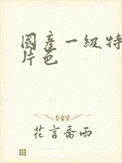 国产一级特黄大片色