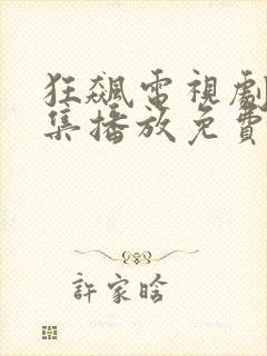 狂飙电视剧40集播放免费下载封面