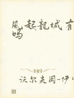 风起龙城有秦禹吗