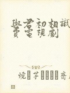 与君初相识 免费电视剧