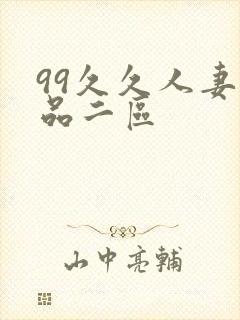 99久久人妻精品二区