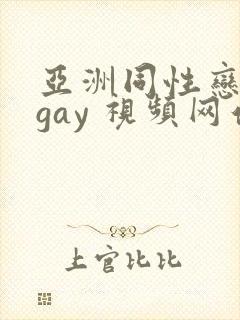 亚洲同性恋男 gay 视频网站