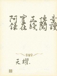 阿宾正传章节目录在线阅读