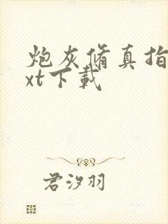 炮灰修真指南txt下载