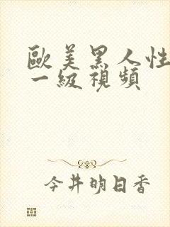 欧美黑人性生活一级视频