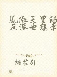 凤傲天里的黄毛反派也想幸福