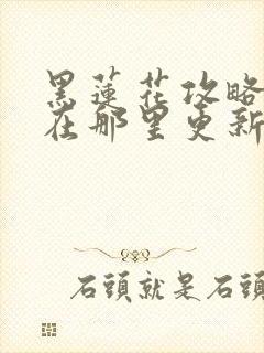 黑莲花攻略手册在那里更新