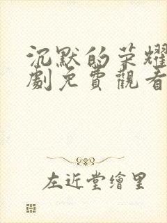 沉默的荣耀电视剧免费观看全集高清