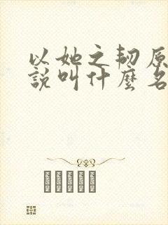 以她之韧原著小说叫什么名字