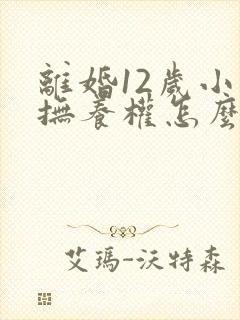 离婚12岁小孩抚养权怎么判定