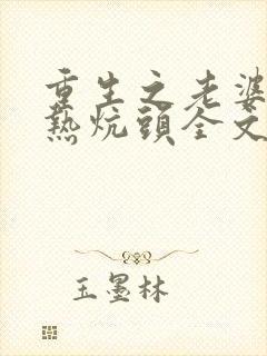 重生之老婆孩子热炕头全文免费阅读封面