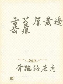 舌苔厚黄边上有齿痕