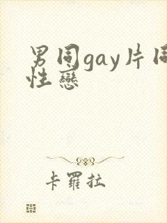 男同gay片同性恋