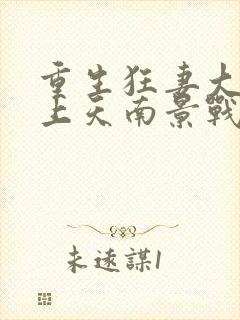 重生狂妻大佬宠上天南景战北庭