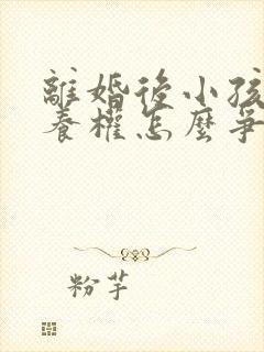 离婚后小孩的抚养权怎么争取