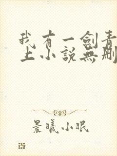 我有一剑青鸾峰上小说无删减版
