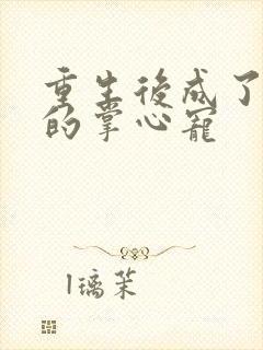 重生后成了皇叔的掌心宠封面