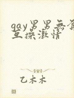 gay男男无套互操激情