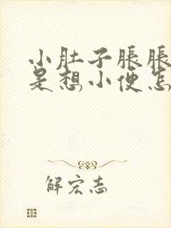 小肚子胀胀的老是想小便怎么回事封面