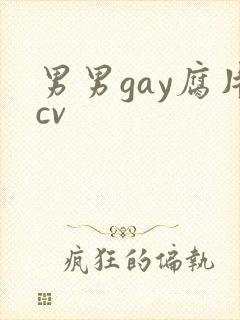男男gay腐片cv