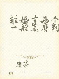 离婚有两个孩子一般怎么判判给谁