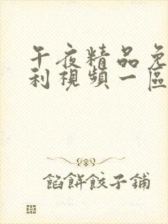 午夜精品免费福利视频一区二区