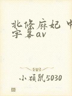 北条麻妃 中文字幕av封面