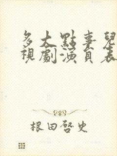 多大点事儿 电视剧演员表