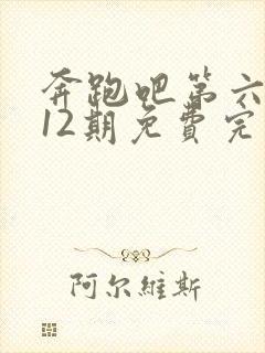 奔跑吧第六季第12期免费完整版在线播放