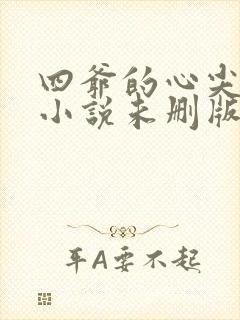 四爷的心尖宠妃小说未删版完整
