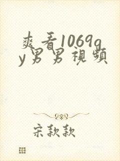 爽看1069gy男男视频