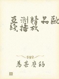 亚洲精品欧美在线播放