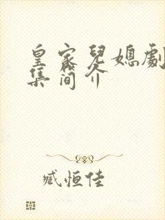 皇家儿媳剧情分集简介封面